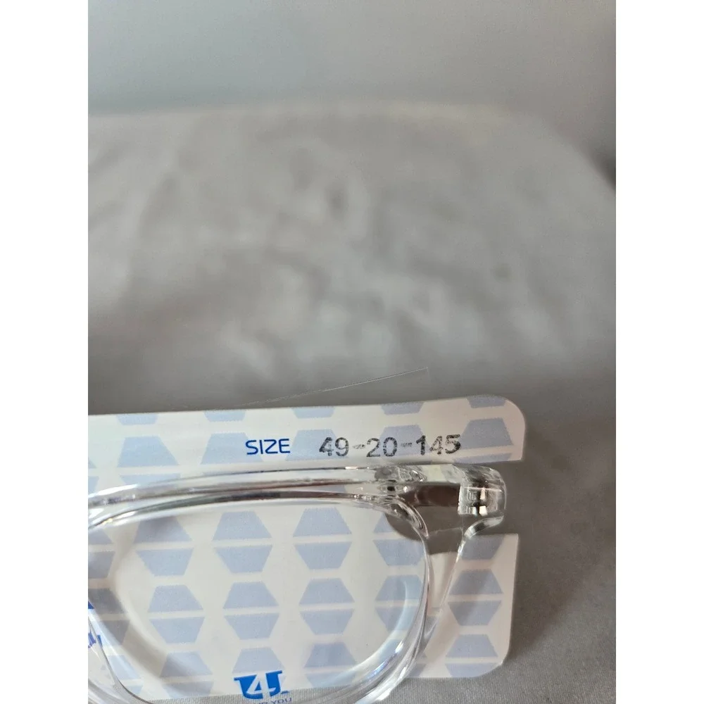 Four You US98 Crystal Clear Round Eyeglass‎ Frames 49-20-145 Women Mens Glasses